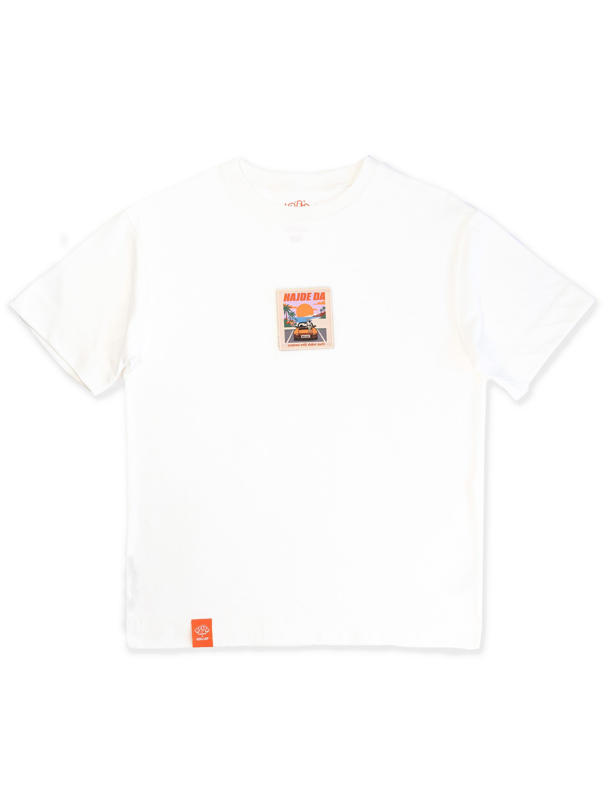 HAJDE DA x Hook & Loop bela oversized majica, detalj #color_white