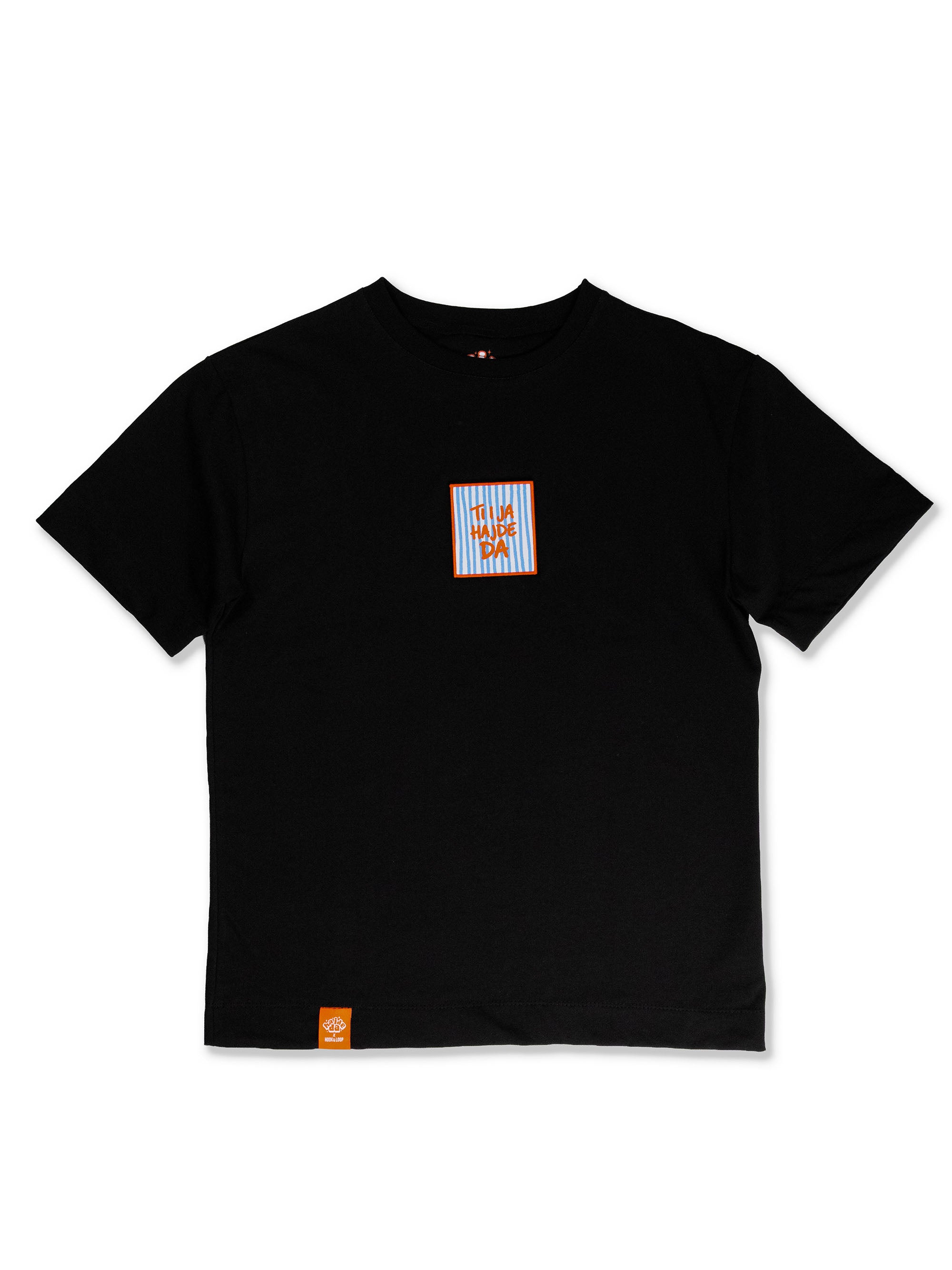 HAJDE DA x Hook & Loop crna oversized majica, detalj #color_black