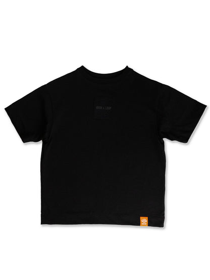 HAJDE DA x Hook & Loop crna majica, bedževi u setu #color_black
